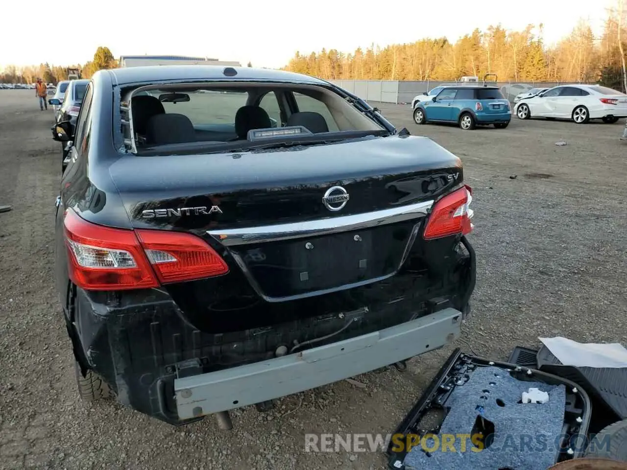6 fotografías del automóvil dañado 3N1AB7AP6KY391458 NISSAN SENTRA 2019