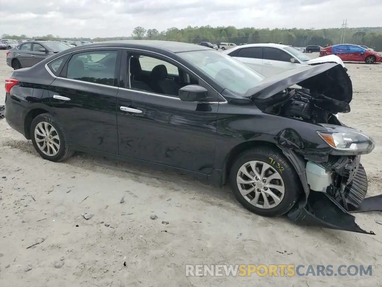 4 fotografías del automóvil dañado 3N1AB7AP6KY394487 NISSAN SENTRA 2019