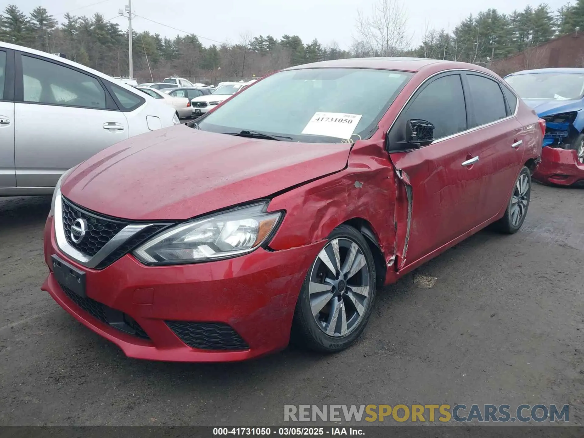 2 fotografías del automóvil dañado 3N1AB7AP6KY413913 NISSAN SENTRA 2019
