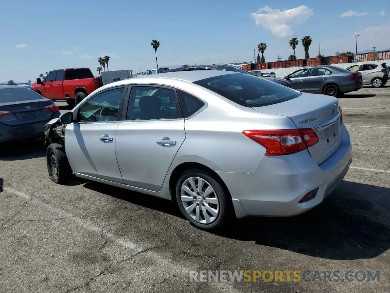 2 fotografías del automóvil dañado 3N1AB7AP6KY428010 NISSAN SENTRA 2019