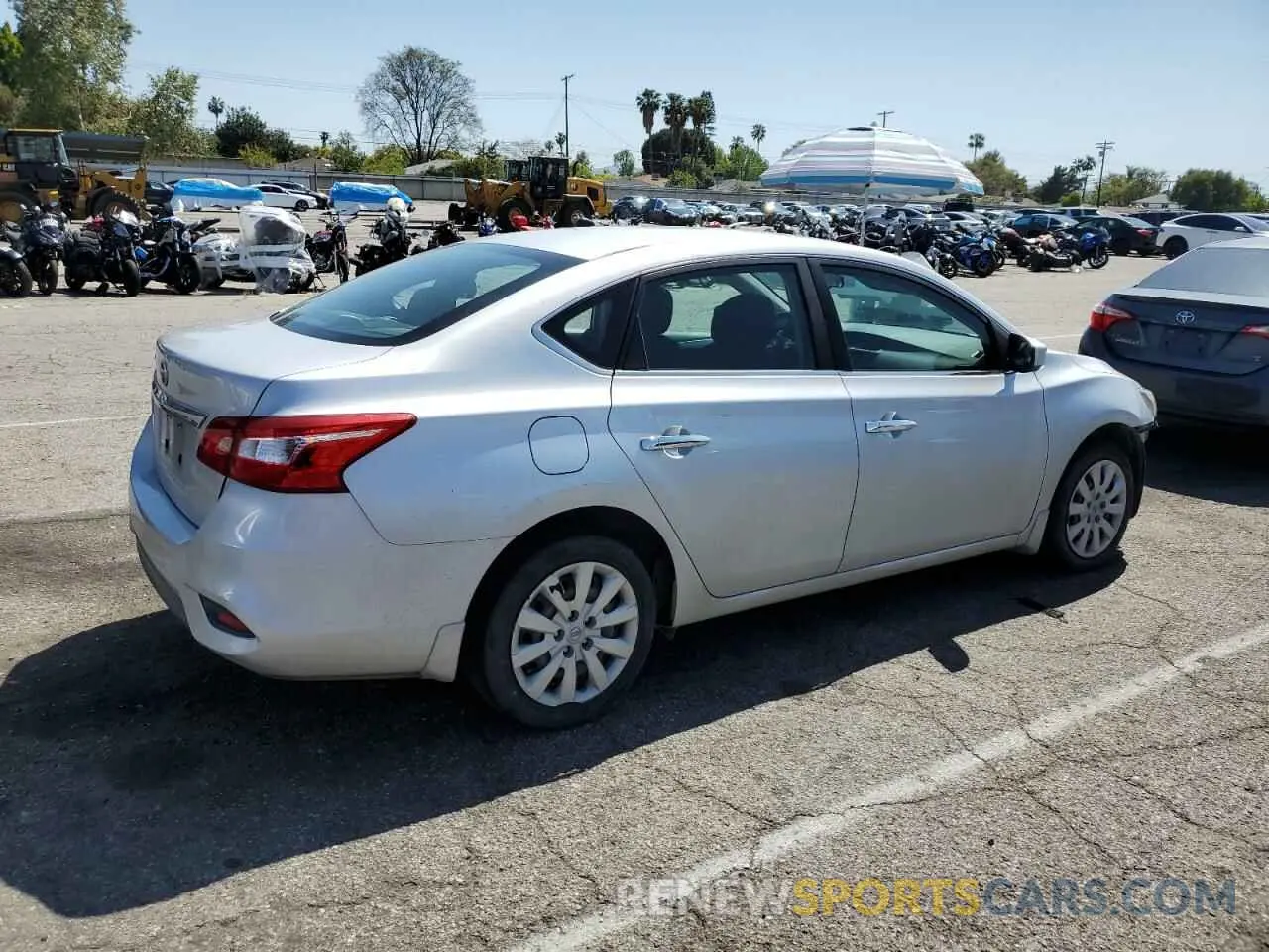 3 fotografías del automóvil dañado 3N1AB7AP6KY428010 NISSAN SENTRA 2019