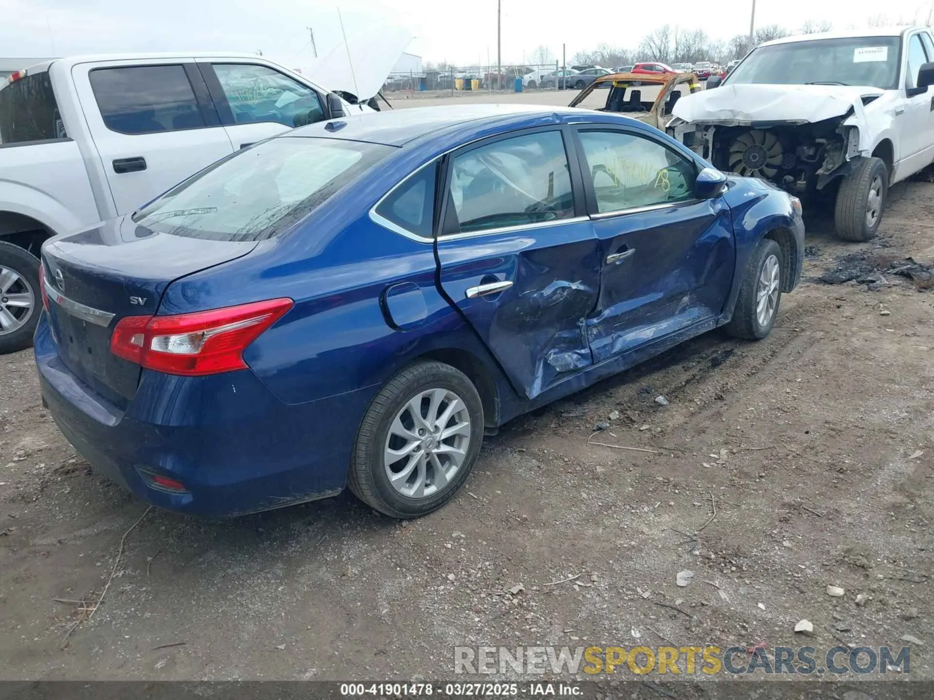 4 fotografías del automóvil dañado 3N1AB7AP6KY444742 NISSAN SENTRA 2019