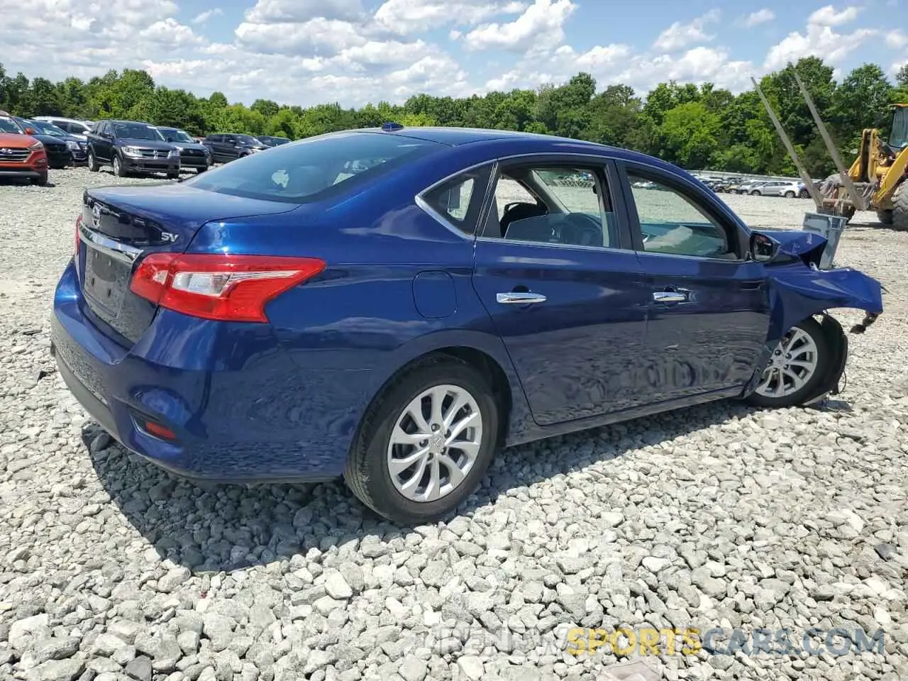 3 fotografías del automóvil dañado 3N1AB7AP6KY449651 NISSAN SENTRA 2019