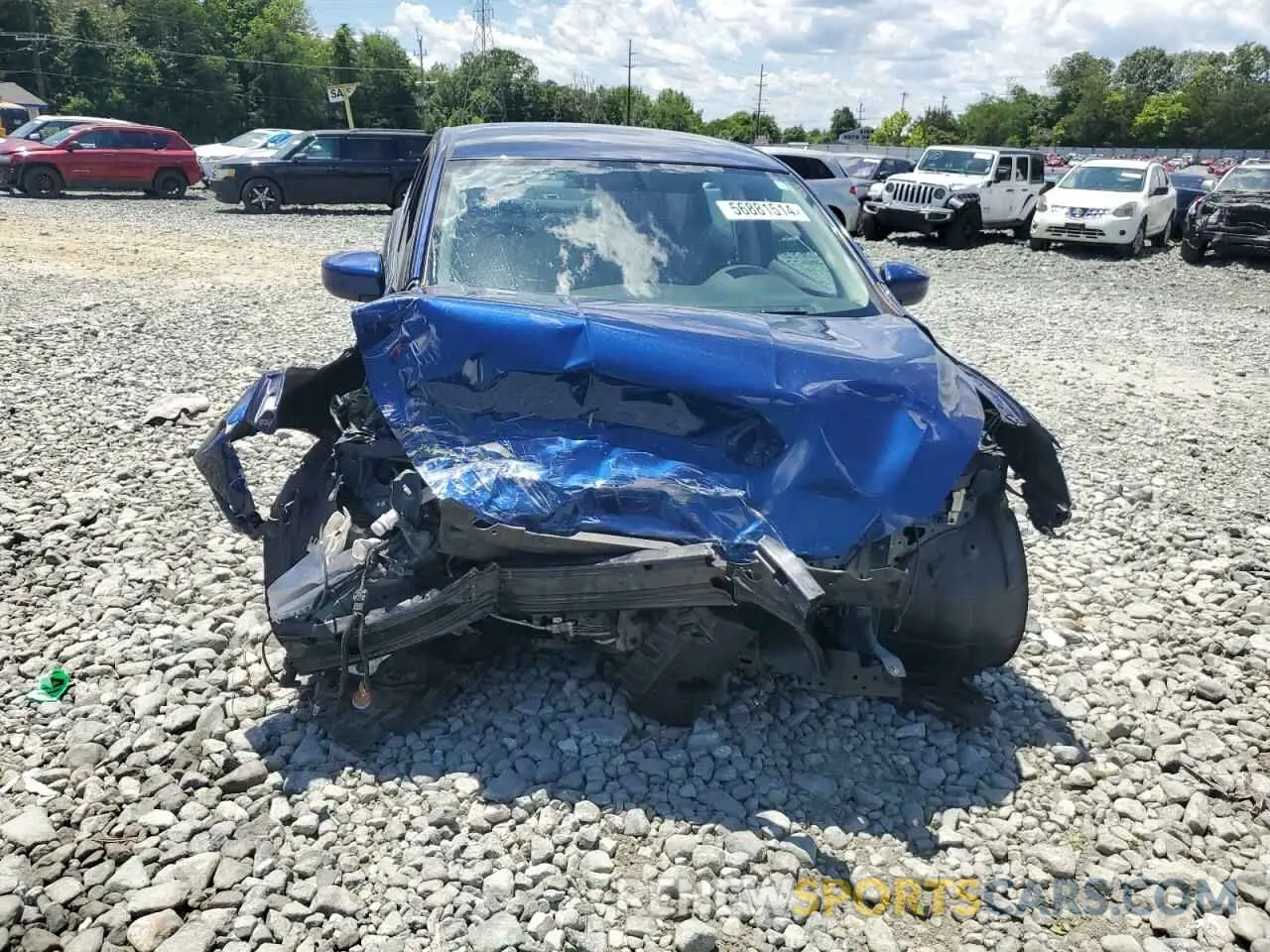 5 fotografías del automóvil dañado 3N1AB7AP6KY449651 NISSAN SENTRA 2019