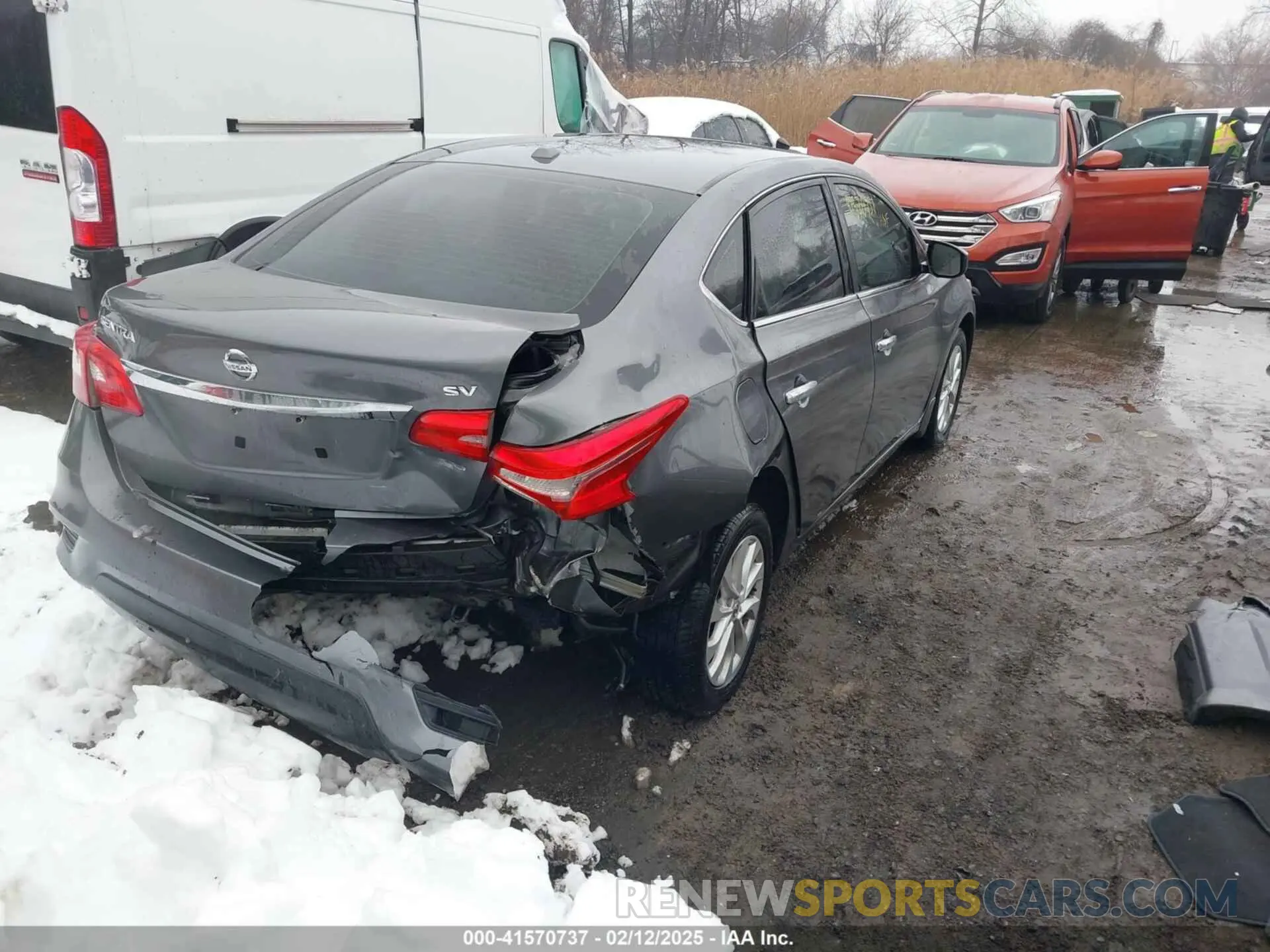 4 fotografías del automóvil dañado 3N1AB7AP7KL604088 NISSAN SENTRA 2019