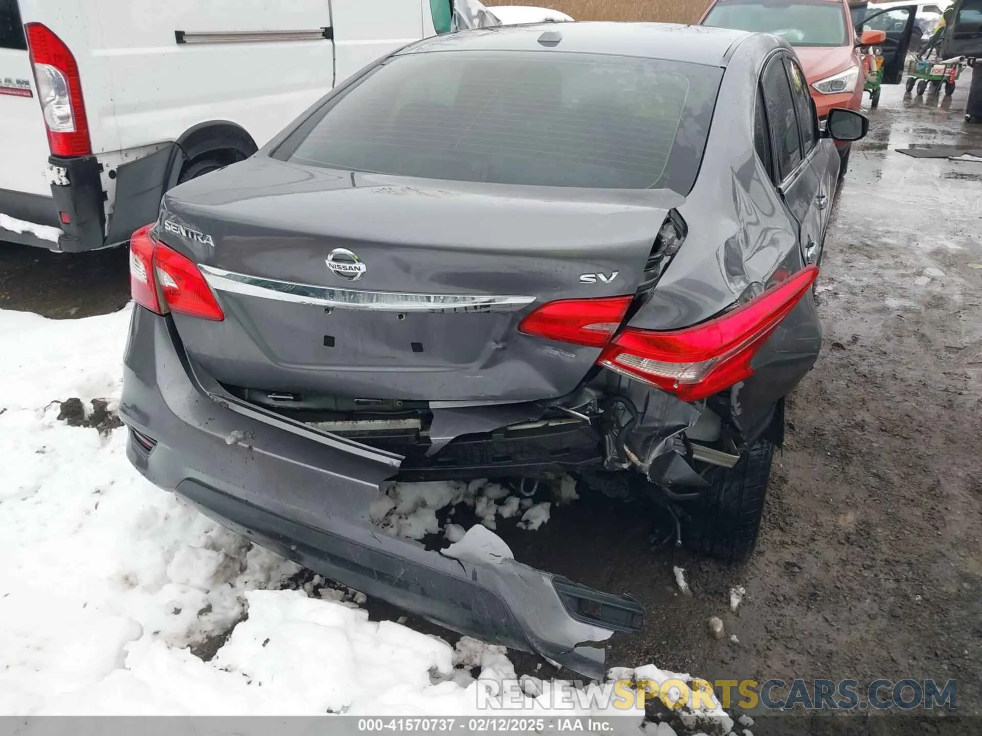 6 fotografías del automóvil dañado 3N1AB7AP7KL604088 NISSAN SENTRA 2019