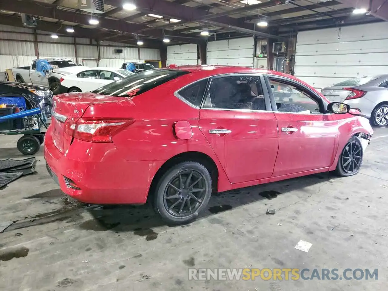 3 fotografías del automóvil dañado 3N1AB7AP7KL606116 NISSAN SENTRA 2019