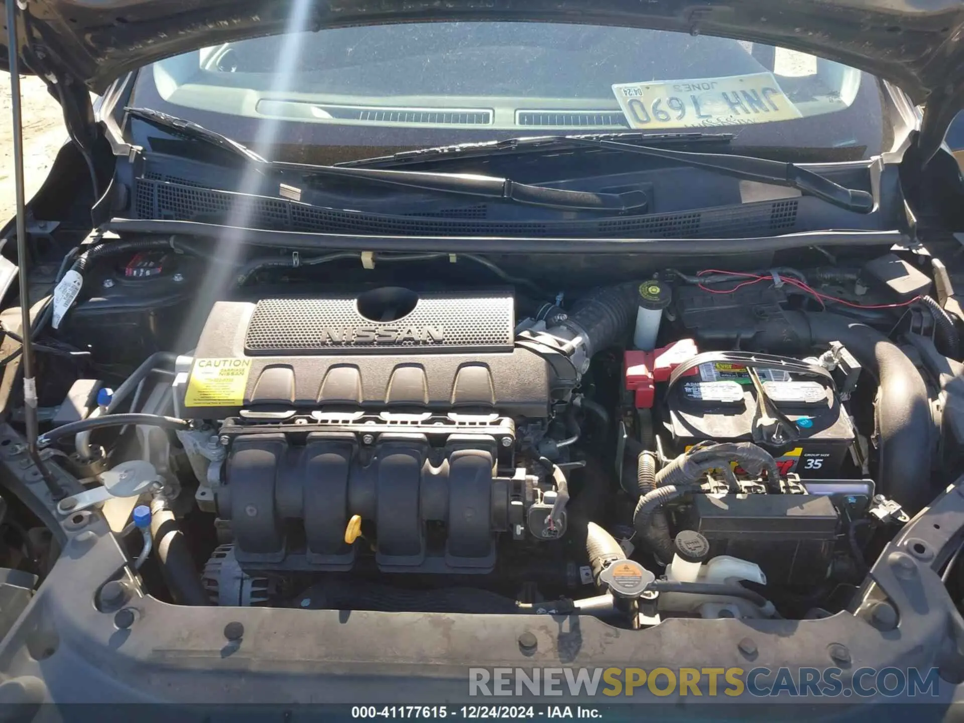 10 fotografías del automóvil dañado 3N1AB7AP7KY210335 NISSAN SENTRA 2019