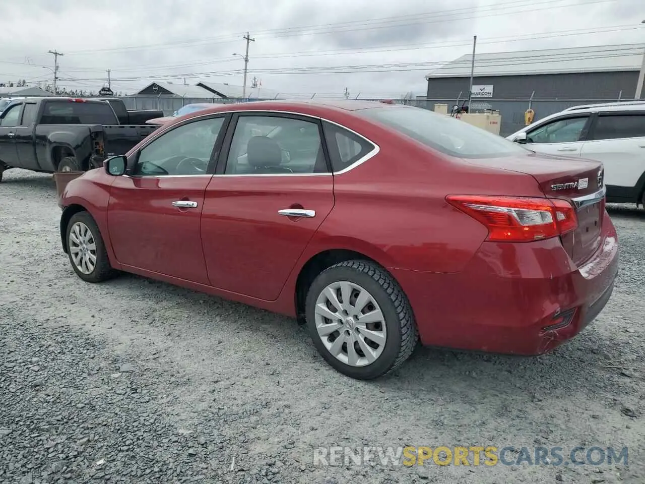 2 fotografías del automóvil dañado 3N1AB7AP7KY216975 NISSAN SENTRA 2019