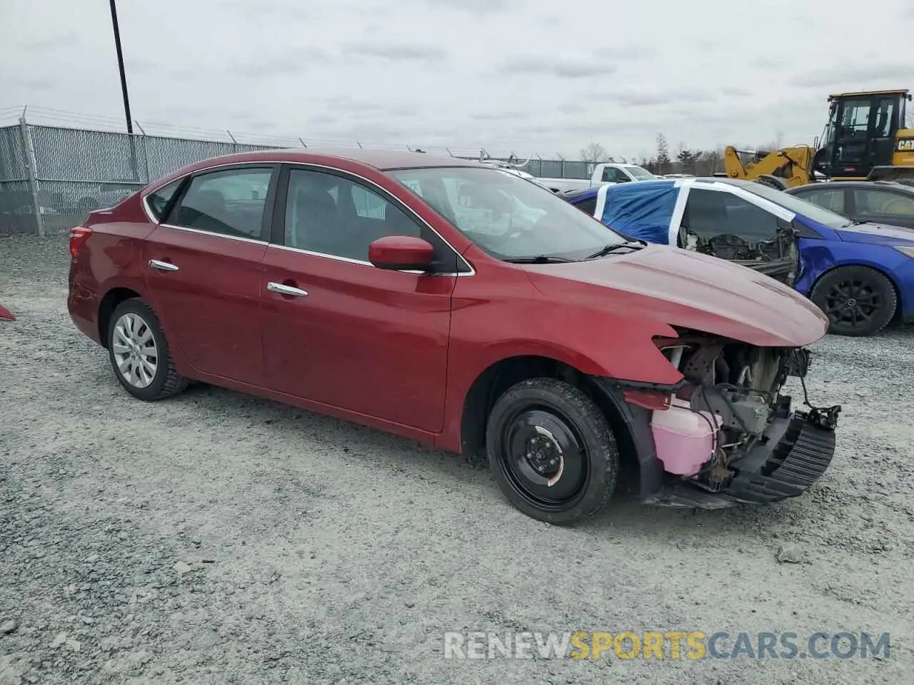 4 fotografías del automóvil dañado 3N1AB7AP7KY216975 NISSAN SENTRA 2019