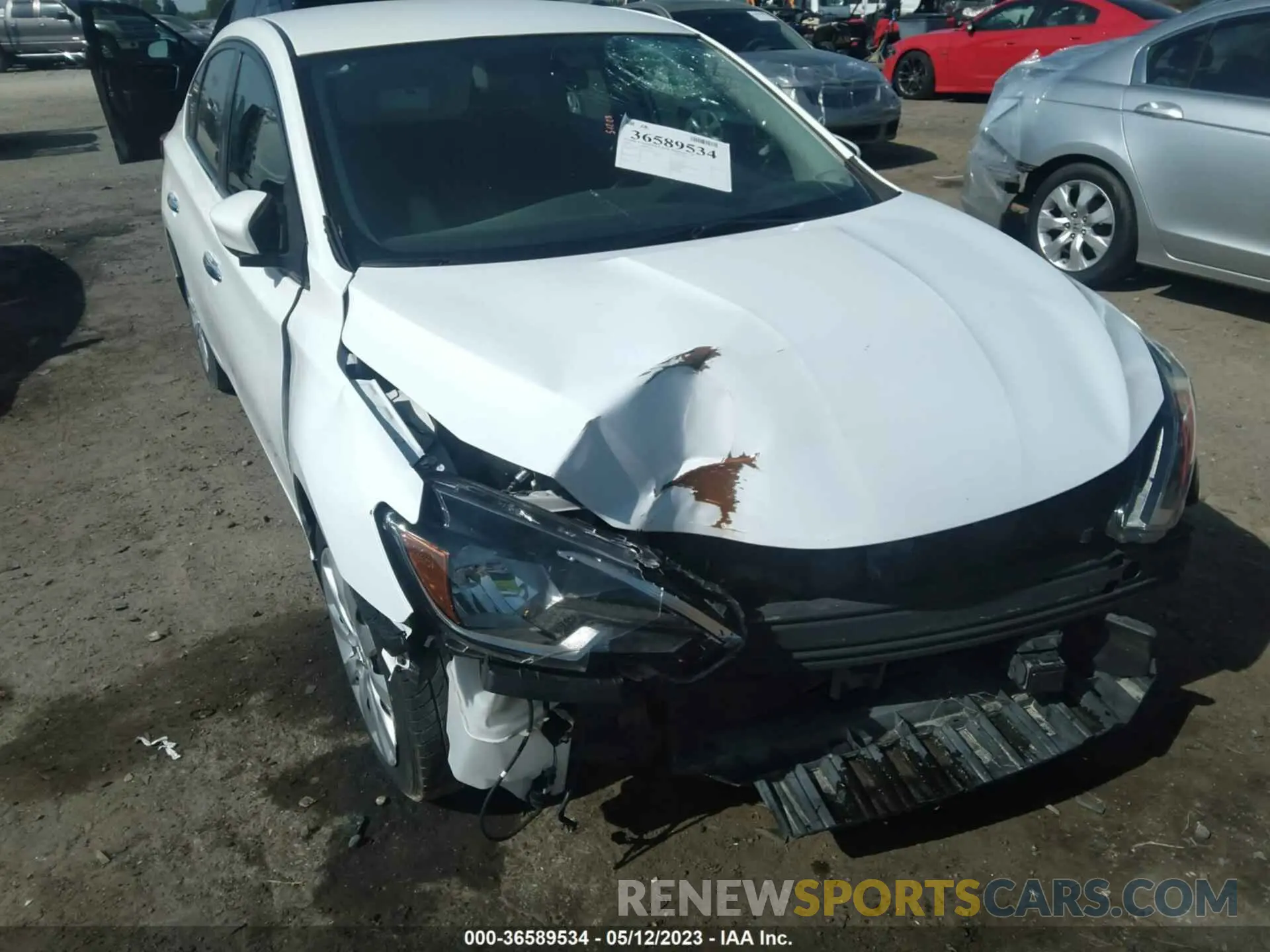 6 fotografías del automóvil dañado 3N1AB7AP7KY221674 NISSAN SENTRA 2019