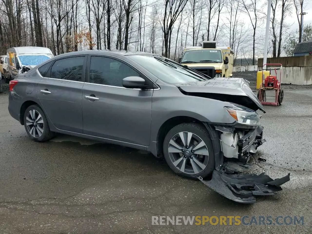 4 fotografías del automóvil dañado 3N1AB7AP7KY236241 NISSAN SENTRA 2019