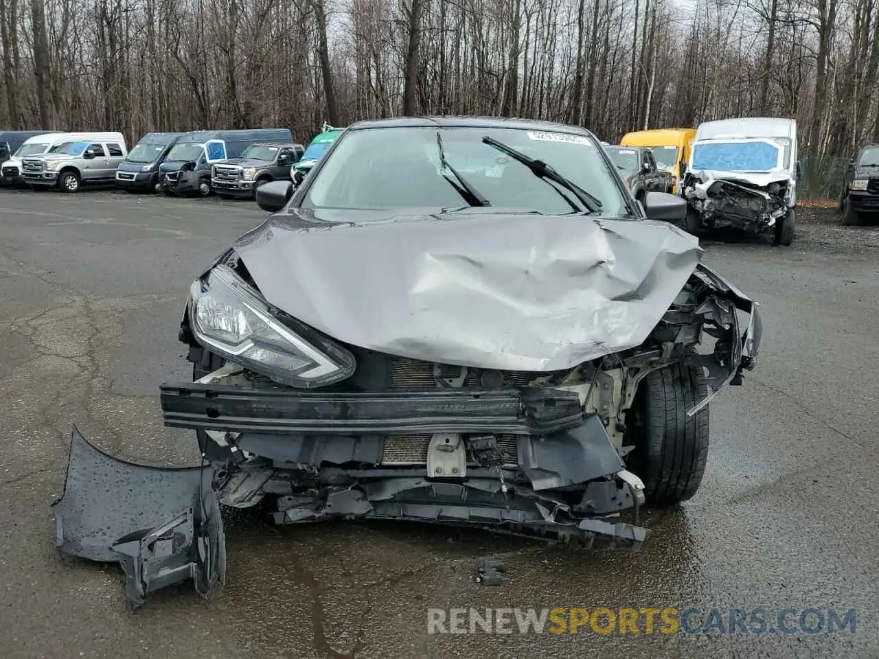 5 fotografías del automóvil dañado 3N1AB7AP7KY236241 NISSAN SENTRA 2019