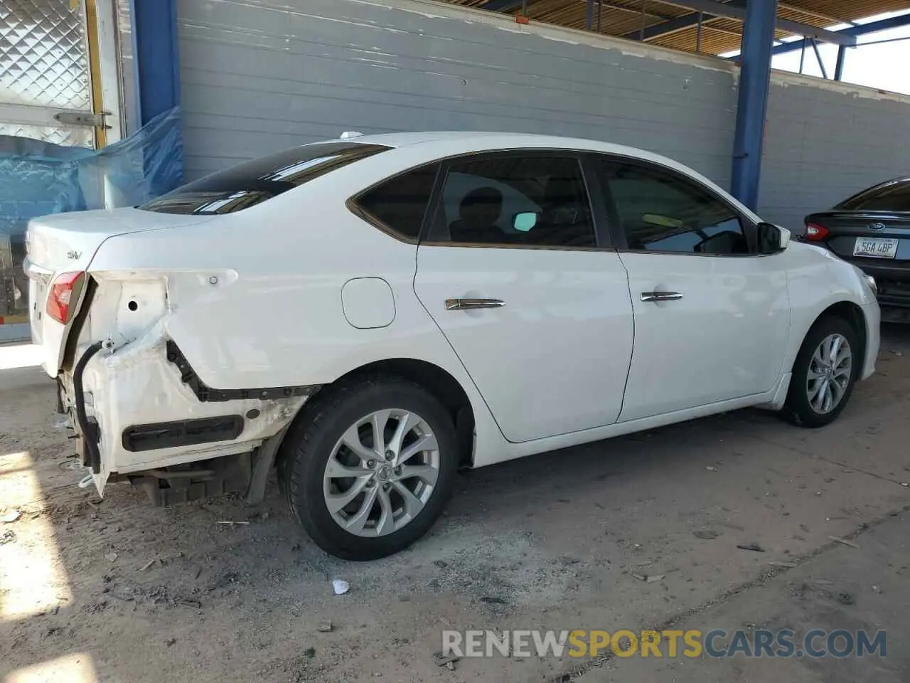 3 fotografías del automóvil dañado 3N1AB7AP7KY242203 NISSAN SENTRA 2019
