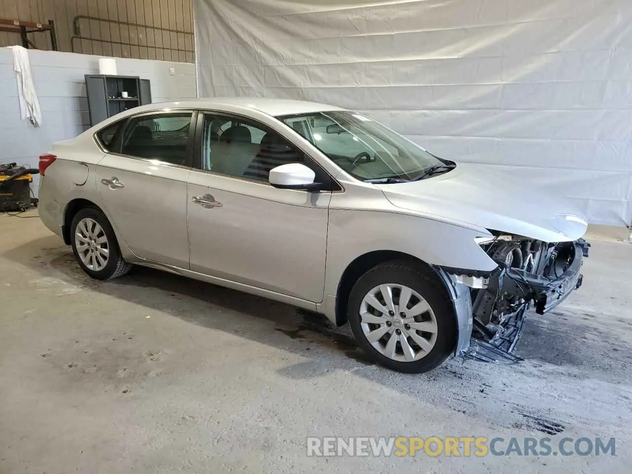 4 fotografías del automóvil dañado 3N1AB7AP7KY250723 NISSAN SENTRA 2019