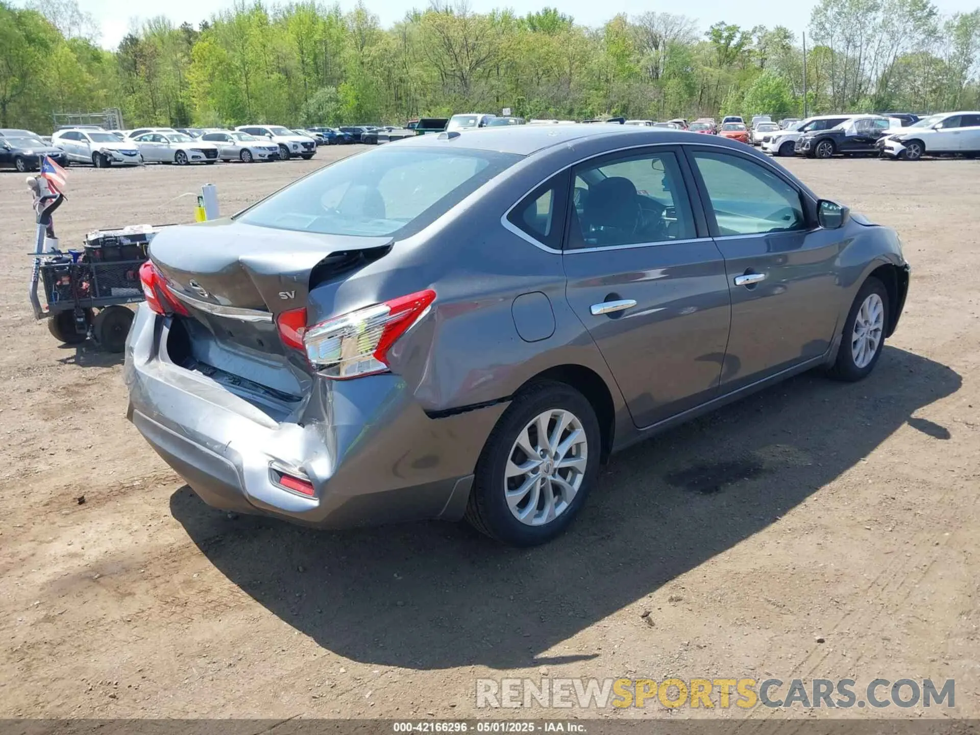 4 fotografías del automóvil dañado 3N1AB7AP7KY255226 NISSAN SENTRA 2019