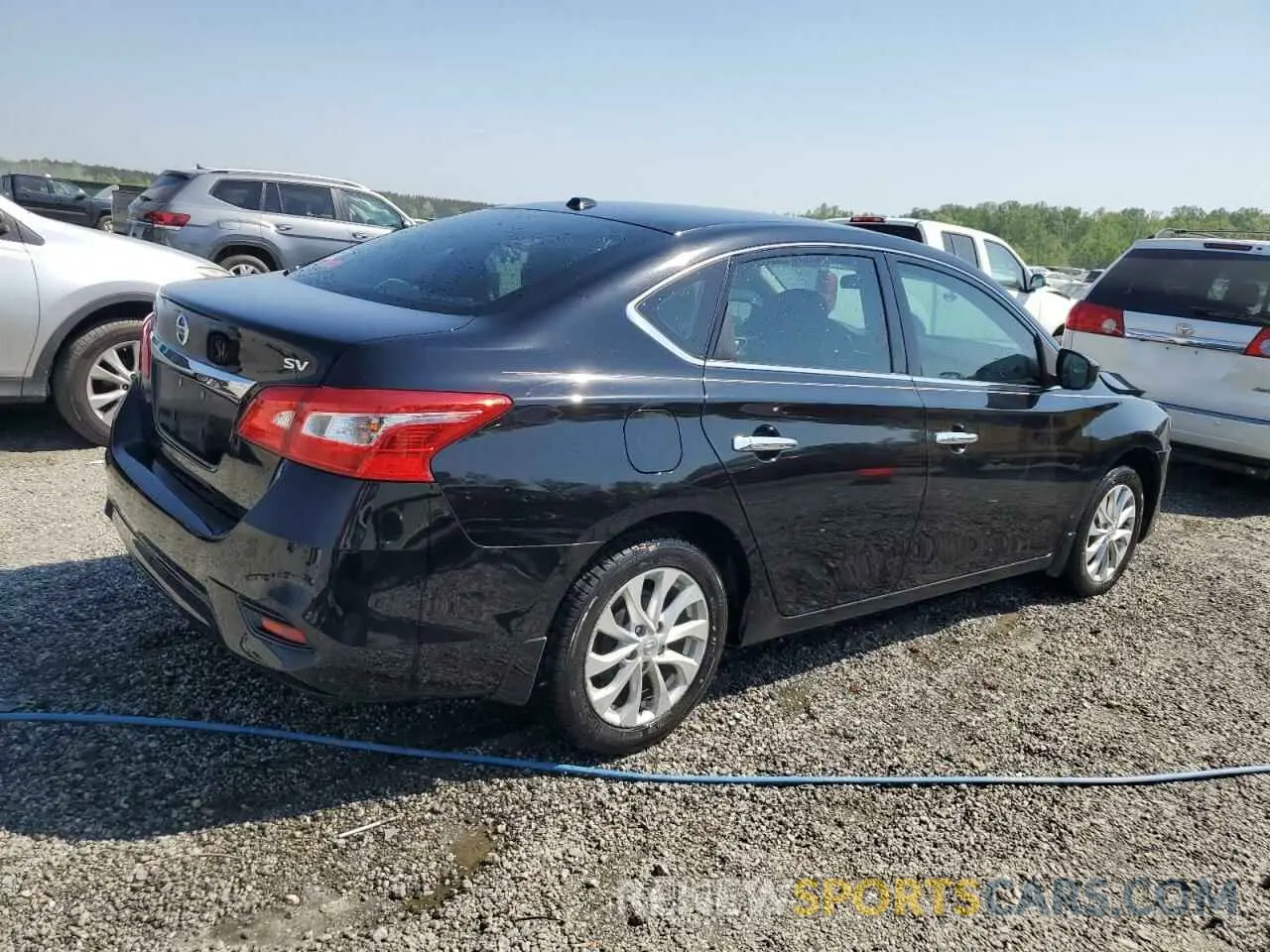 3 fotografías del automóvil dañado 3N1AB7AP7KY255503 NISSAN SENTRA 2019