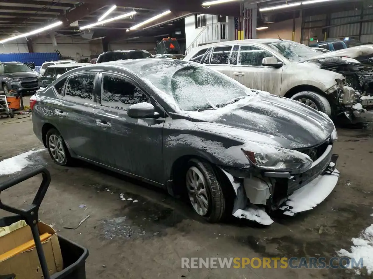 4 fotografías del automóvil dañado 3N1AB7AP7KY271992 NISSAN SENTRA 2019