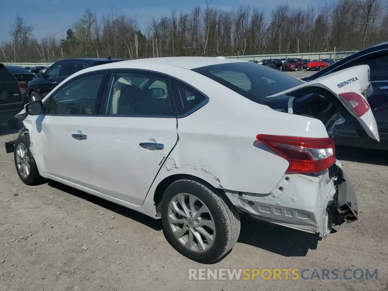 2 fotografías del automóvil dañado 3N1AB7AP7KY276741 NISSAN SENTRA 2019