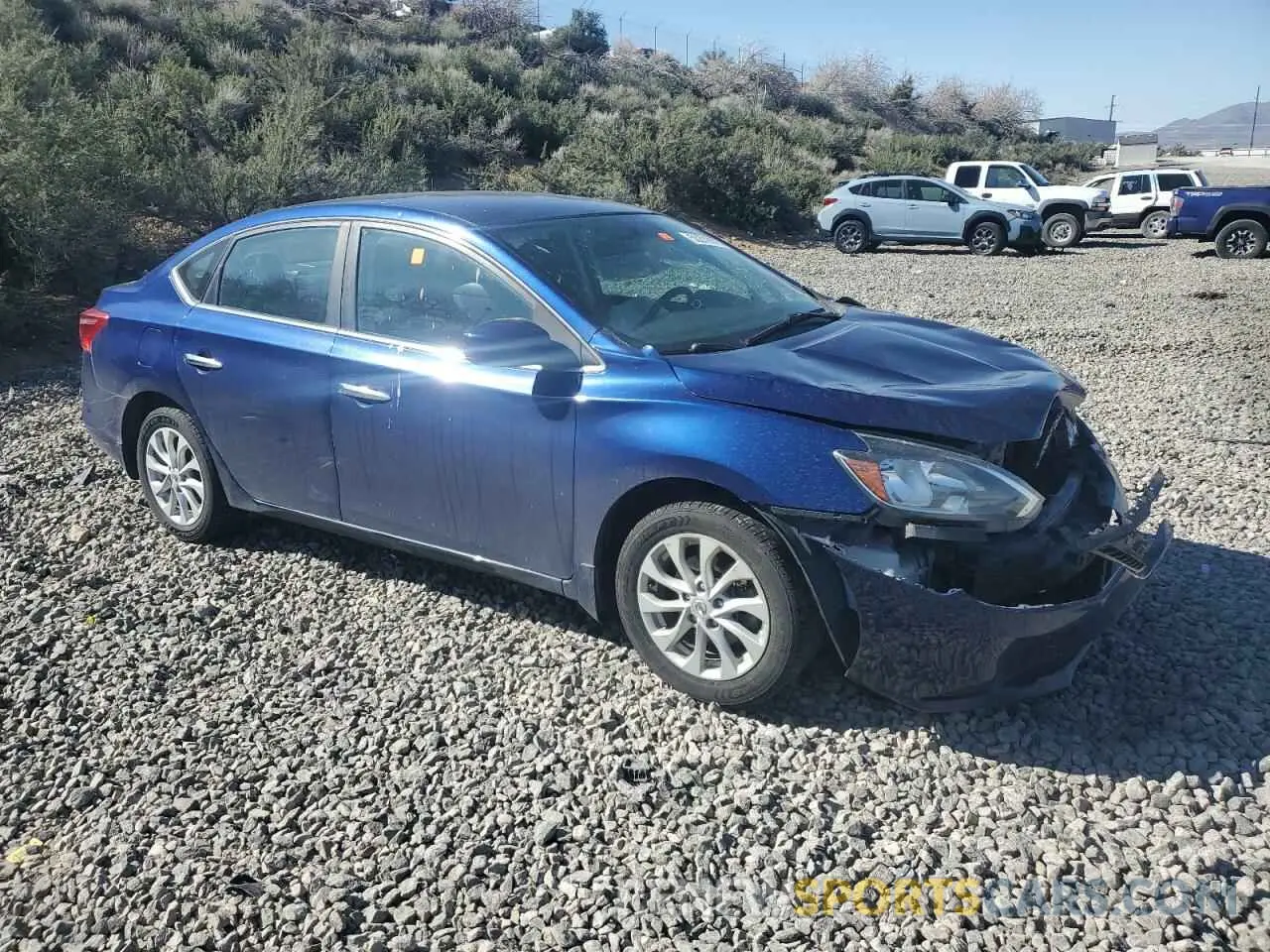 4 fotografías del automóvil dañado 3N1AB7AP7KY286105 NISSAN SENTRA 2019