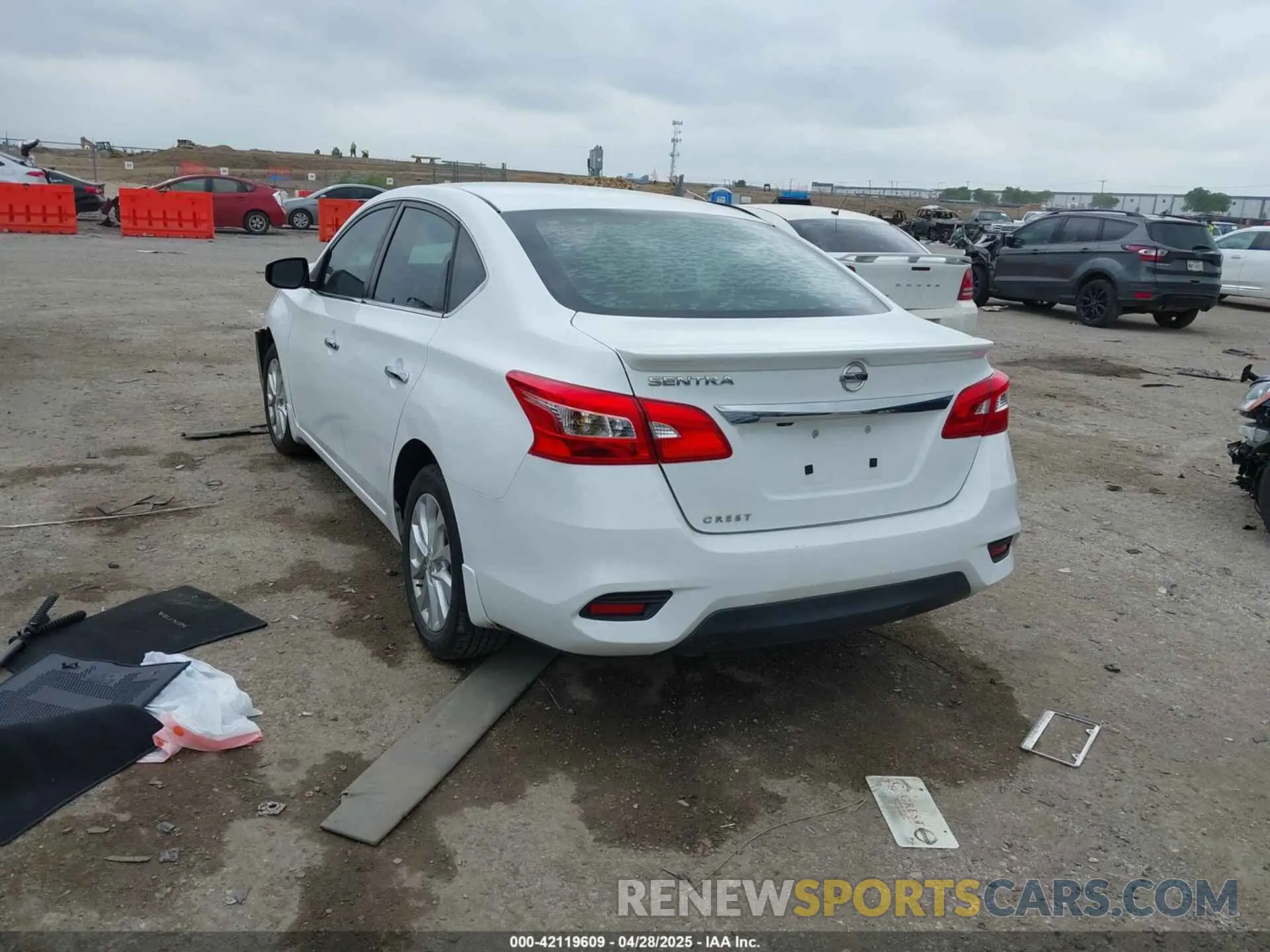 3 fotografías del automóvil dañado 3N1AB7AP7KY301010 NISSAN SENTRA 2019