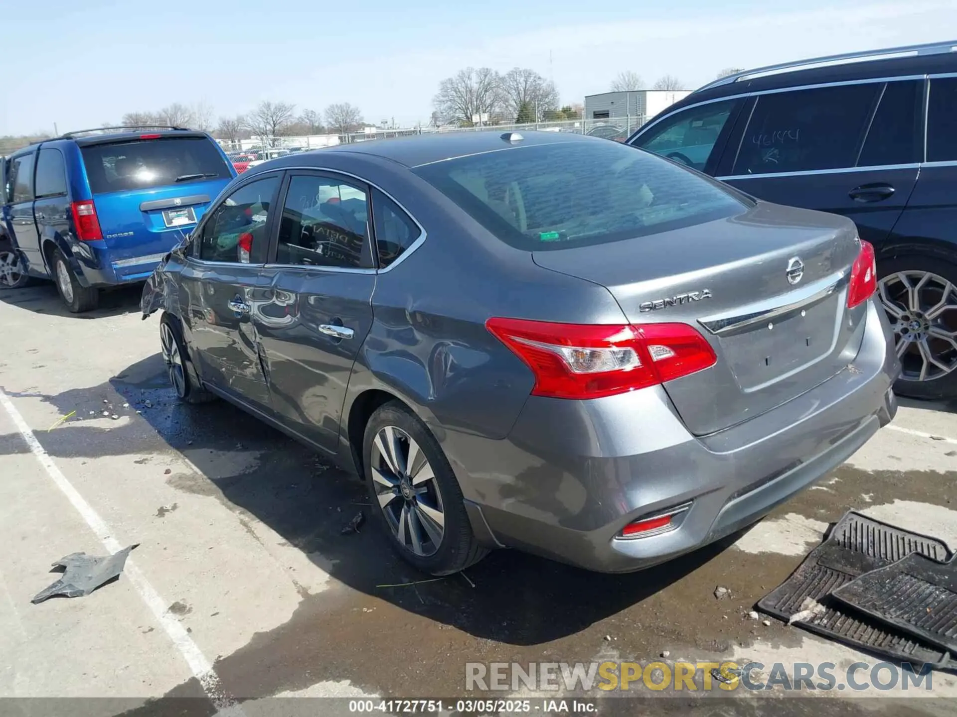 3 fotografías del automóvil dañado 3N1AB7AP7KY302268 NISSAN SENTRA 2019