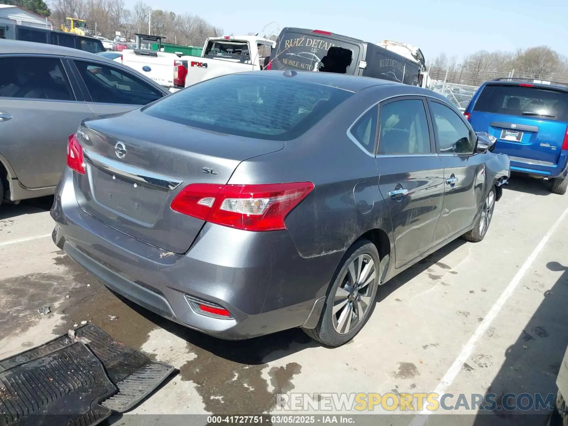 4 fotografías del automóvil dañado 3N1AB7AP7KY302268 NISSAN SENTRA 2019