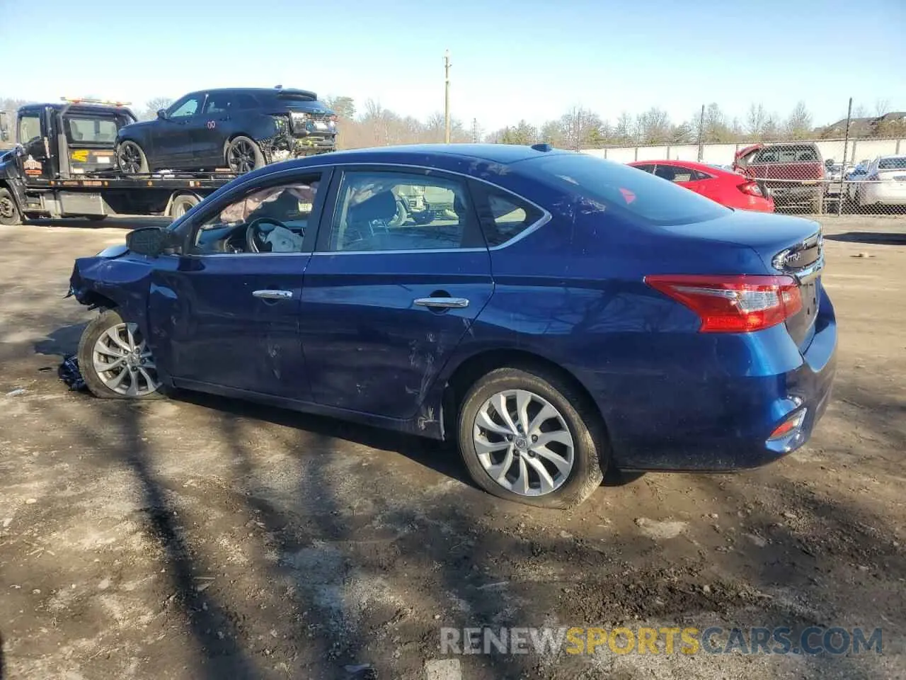 2 fotografías del automóvil dañado 3N1AB7AP7KY309866 NISSAN SENTRA 2019