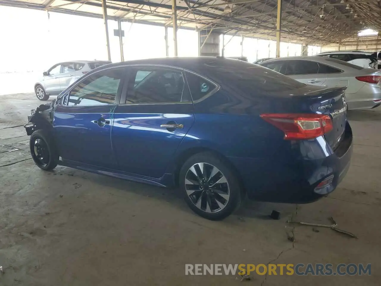 2 fotografías del automóvil dañado 3N1AB7AP7KY346593 NISSAN SENTRA 2019