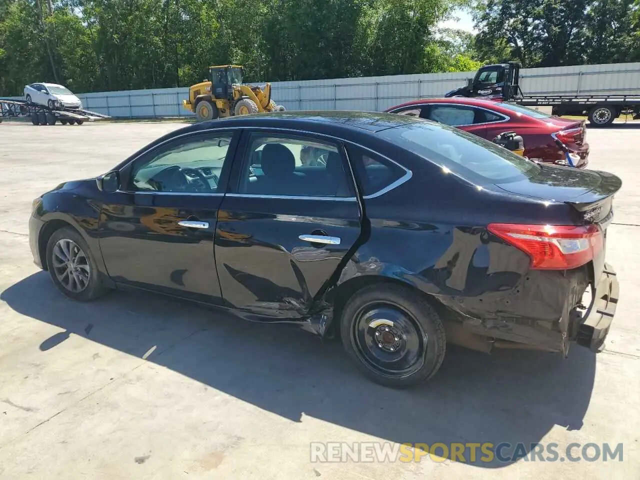 2 fotografías del automóvil dañado 3N1AB7AP7KY355780 NISSAN SENTRA 2019