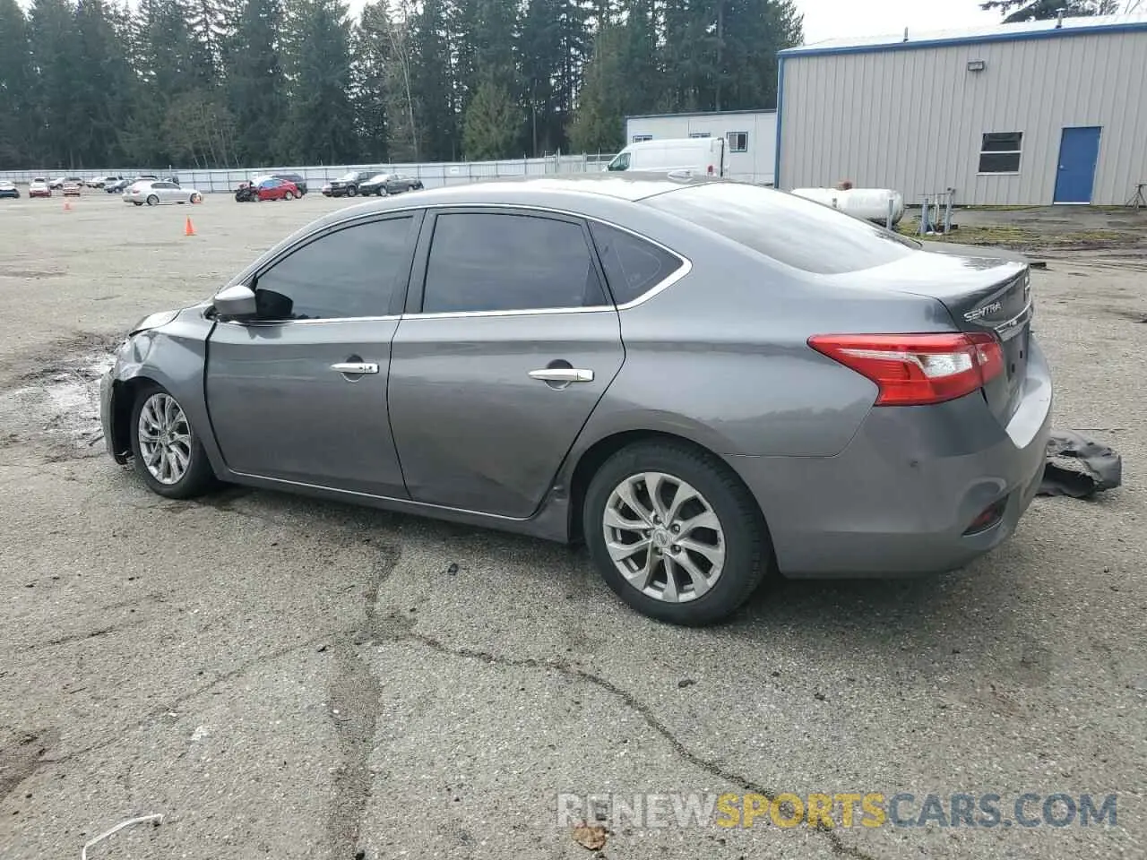 2 fotografías del automóvil dañado 3N1AB7AP7KY368349 NISSAN SENTRA 2019