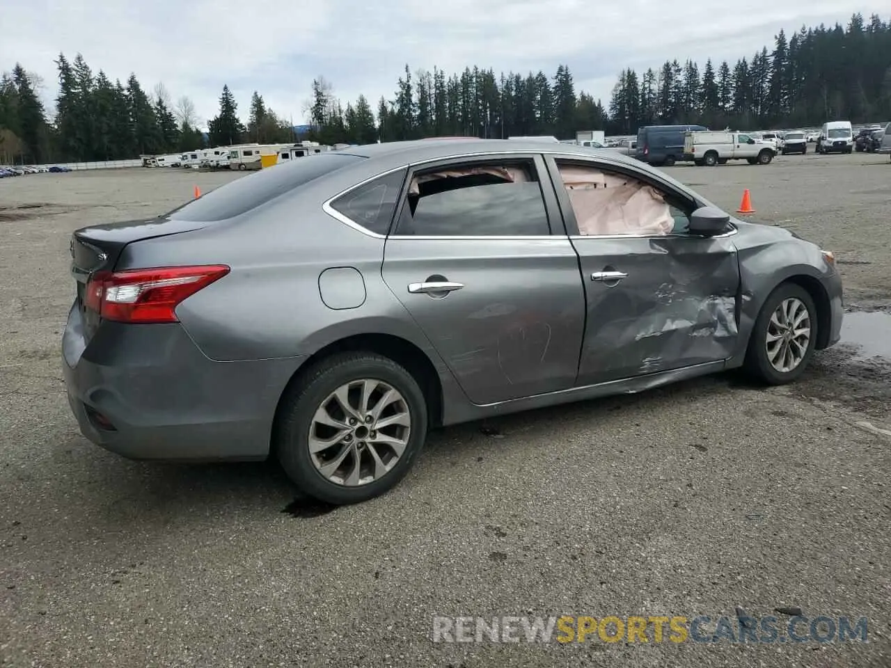 3 fotografías del automóvil dañado 3N1AB7AP7KY368349 NISSAN SENTRA 2019
