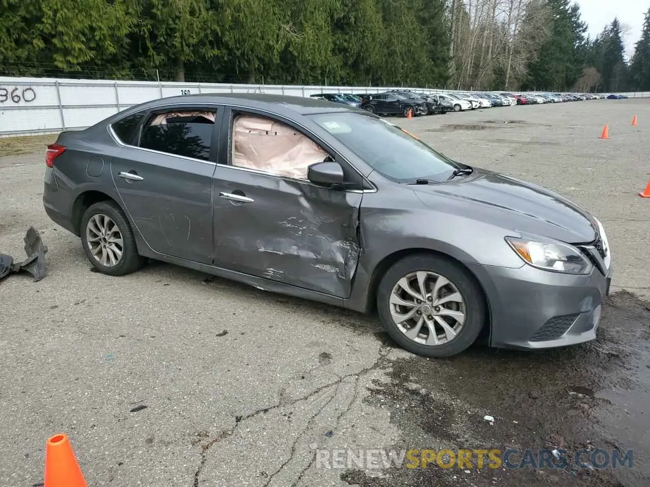 4 fotografías del automóvil dañado 3N1AB7AP7KY368349 NISSAN SENTRA 2019