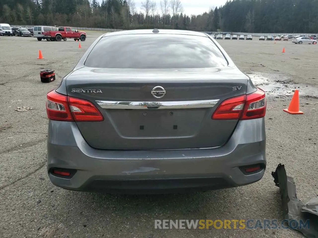 6 fotografías del automóvil dañado 3N1AB7AP7KY368349 NISSAN SENTRA 2019