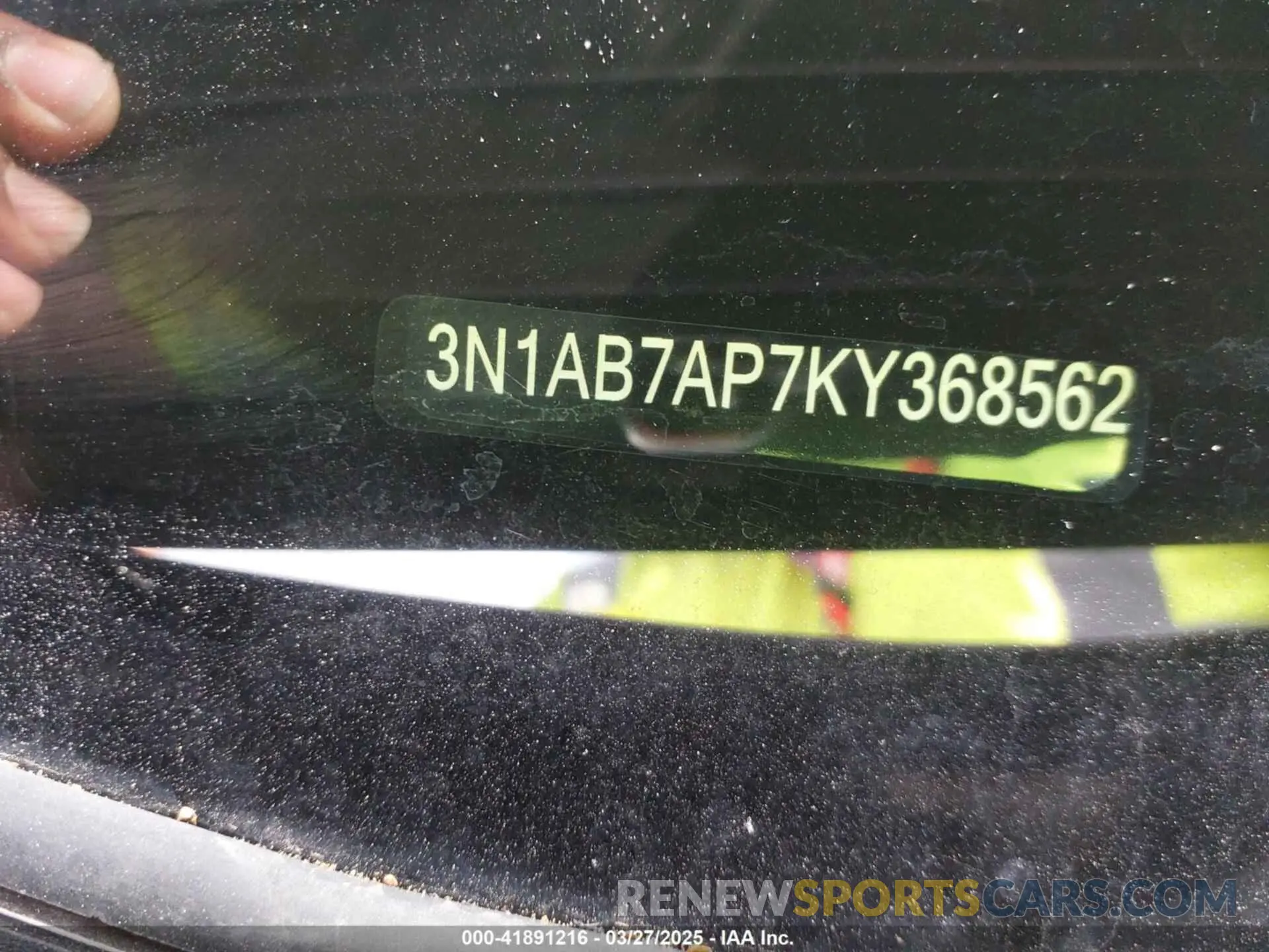 9 fotografías del automóvil dañado 3N1AB7AP7KY368562 NISSAN SENTRA 2019