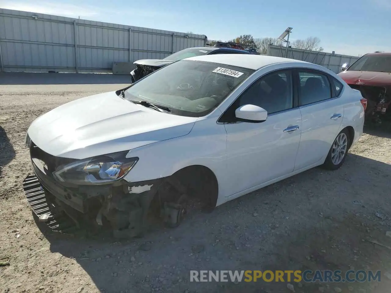 1 fotografías del automóvil dañado 3N1AB7AP7KY373907 NISSAN SENTRA 2019