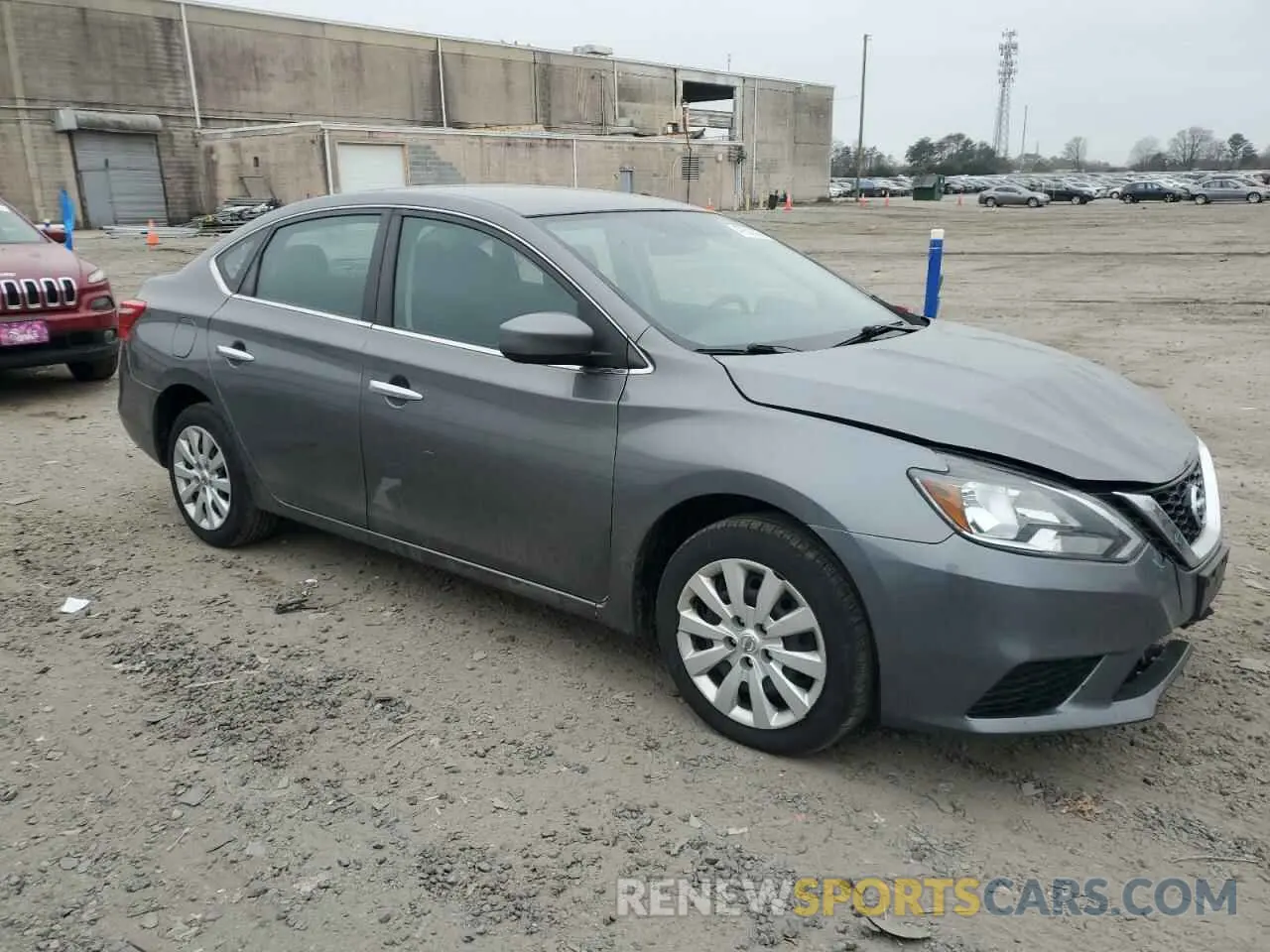 4 fotografías del automóvil dañado 3N1AB7AP7KY374037 NISSAN SENTRA 2019