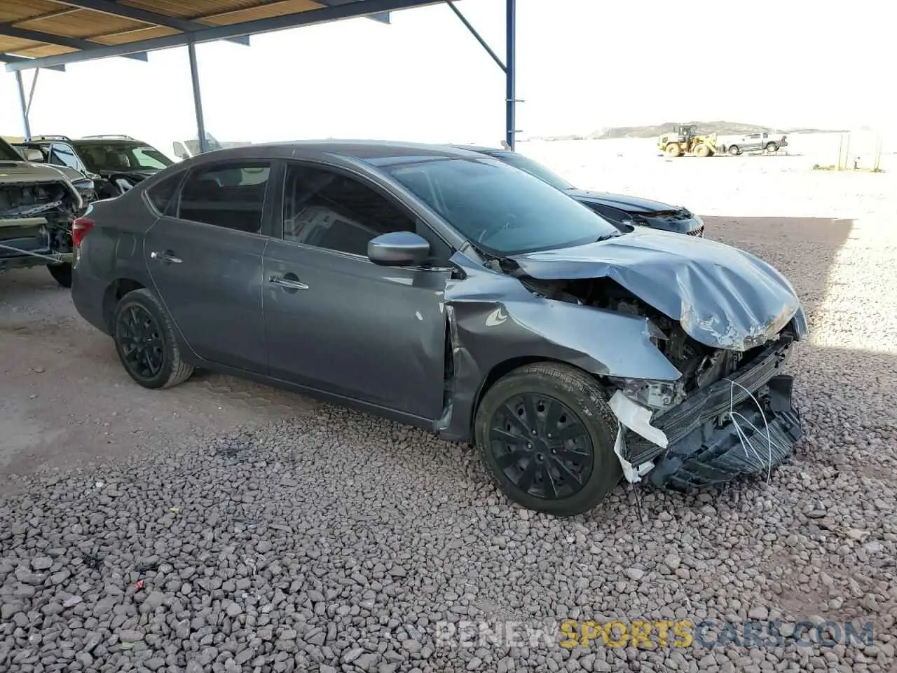 4 fotografías del automóvil dañado 3N1AB7AP7KY376337 NISSAN SENTRA 2019