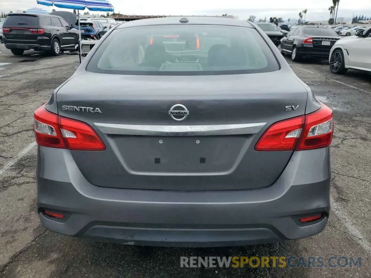 6 fotografías del automóvil dañado 3N1AB7AP7KY401723 NISSAN SENTRA 2019