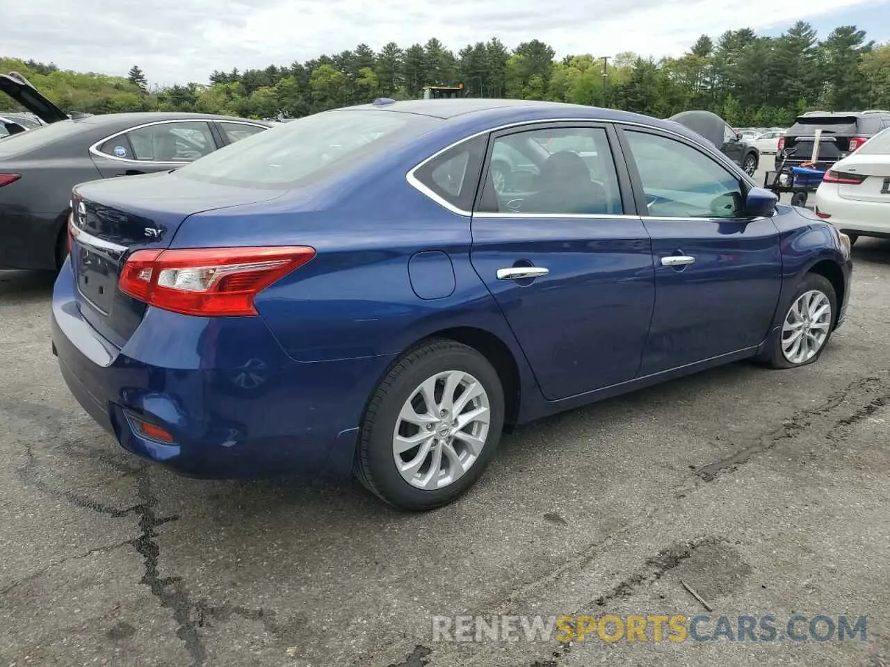 3 fotografías del automóvil dañado 3N1AB7AP7KY406923 NISSAN SENTRA 2019