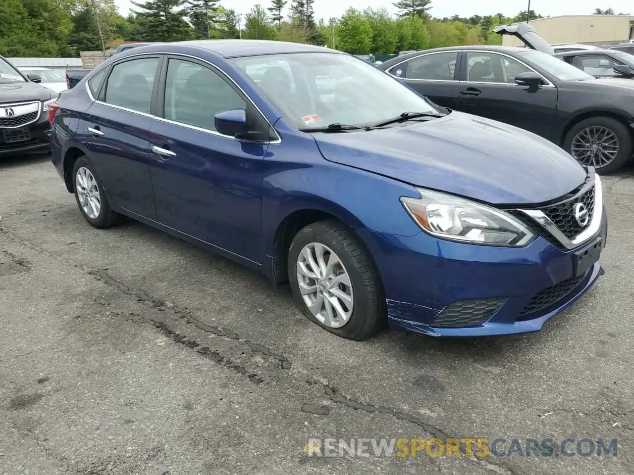 4 fotografías del automóvil dañado 3N1AB7AP7KY406923 NISSAN SENTRA 2019