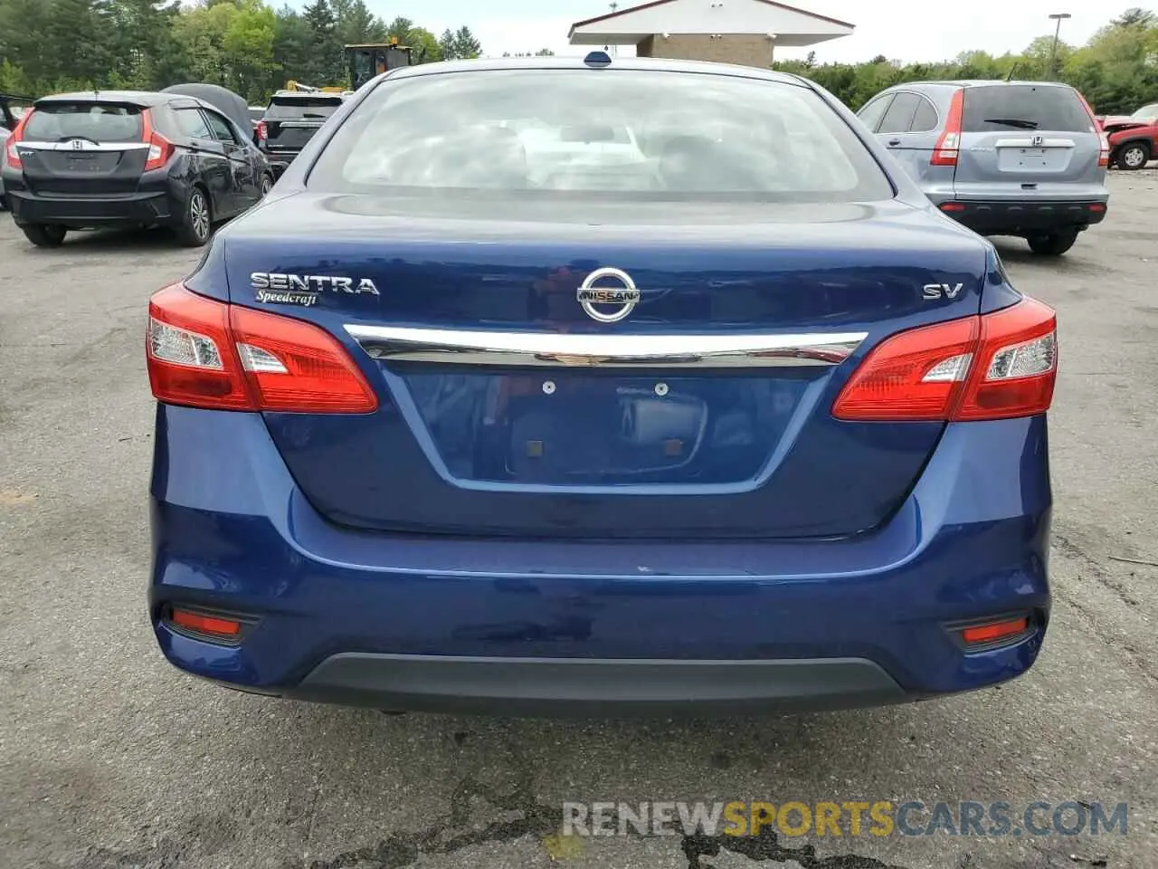 6 fotografías del automóvil dañado 3N1AB7AP7KY406923 NISSAN SENTRA 2019