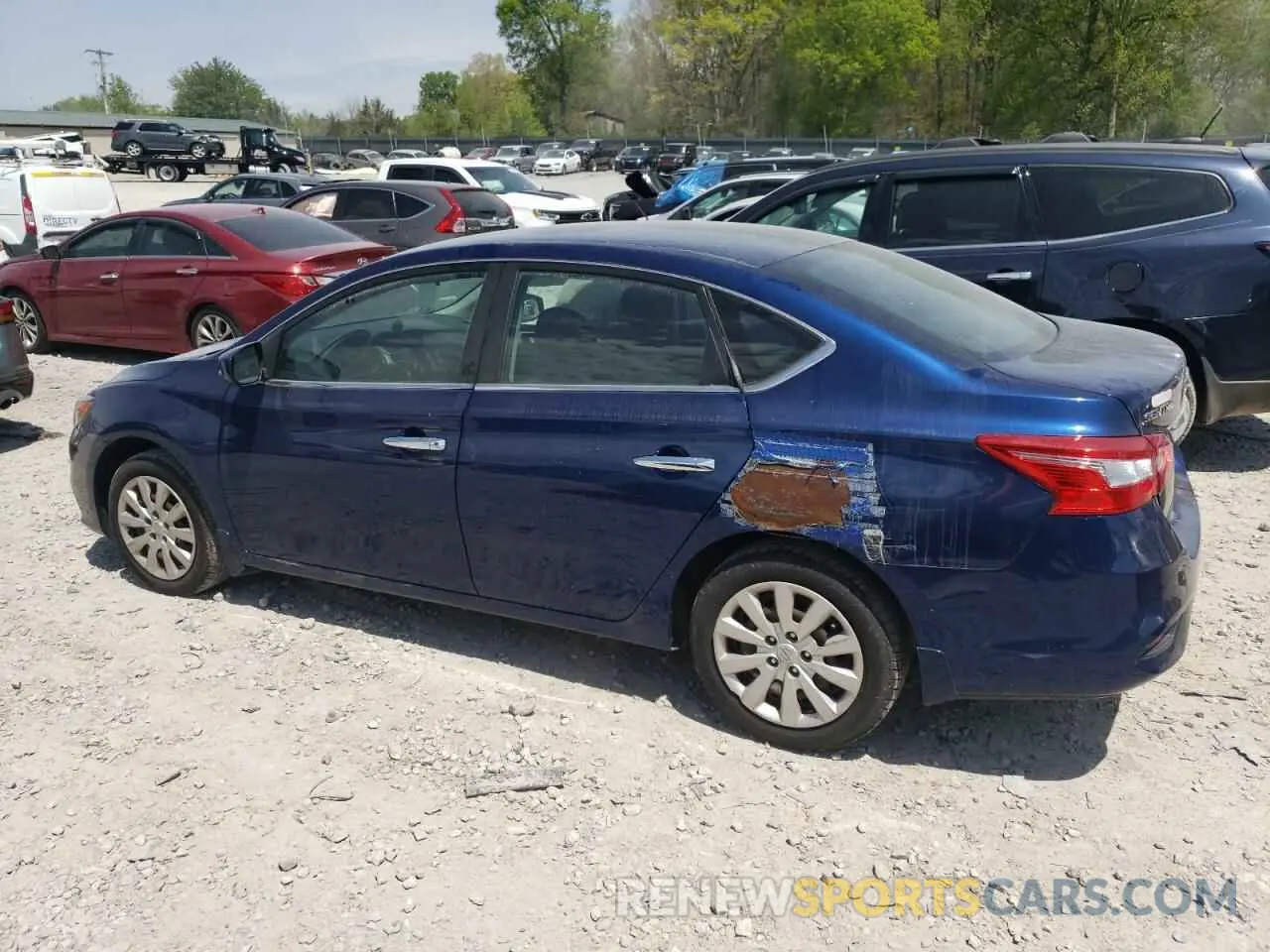 2 fotografías del automóvil dañado 3N1AB7AP7KY412379 NISSAN SENTRA 2019