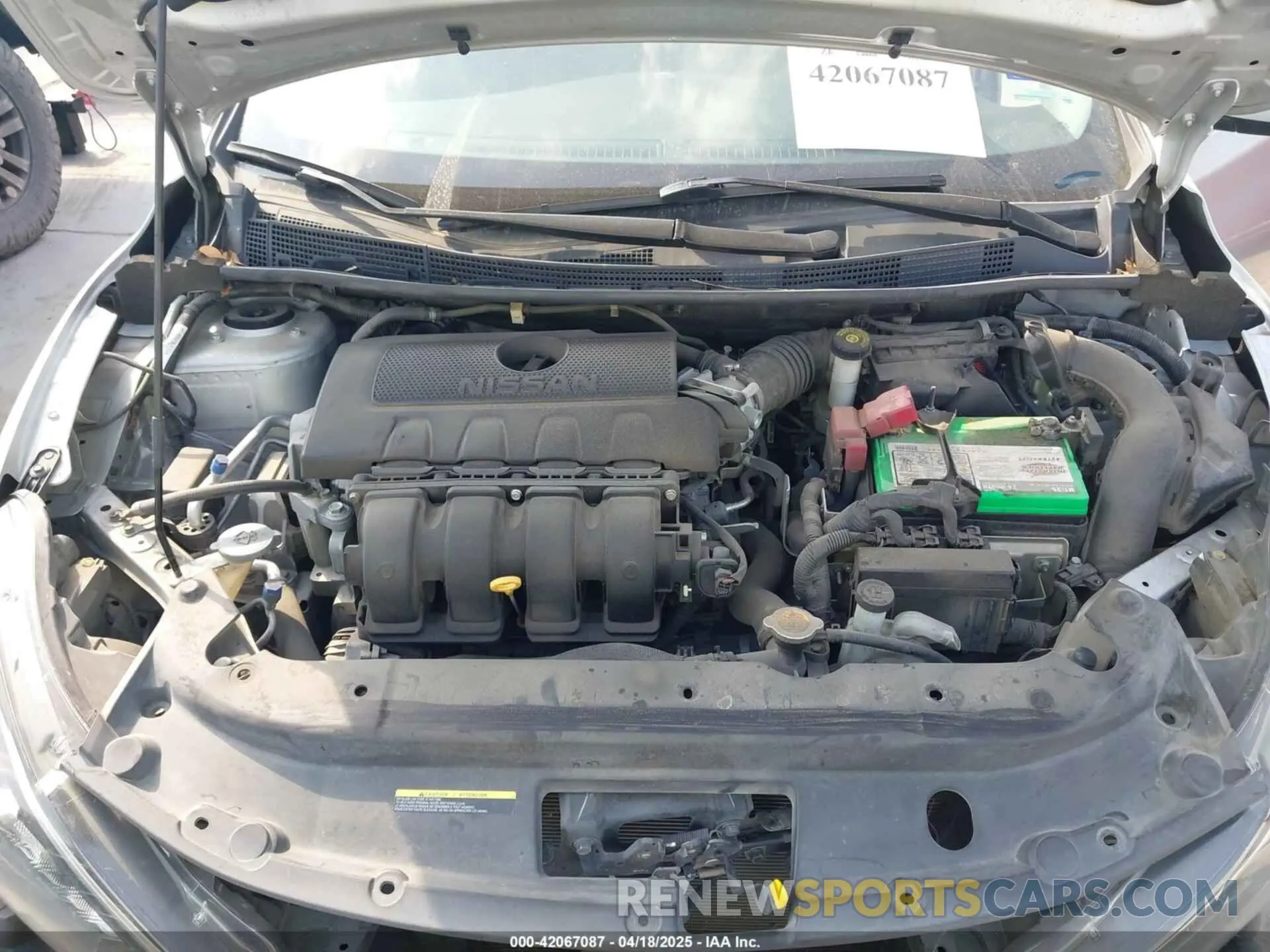 10 fotografías del automóvil dañado 3N1AB7AP7KY416478 NISSAN SENTRA 2019