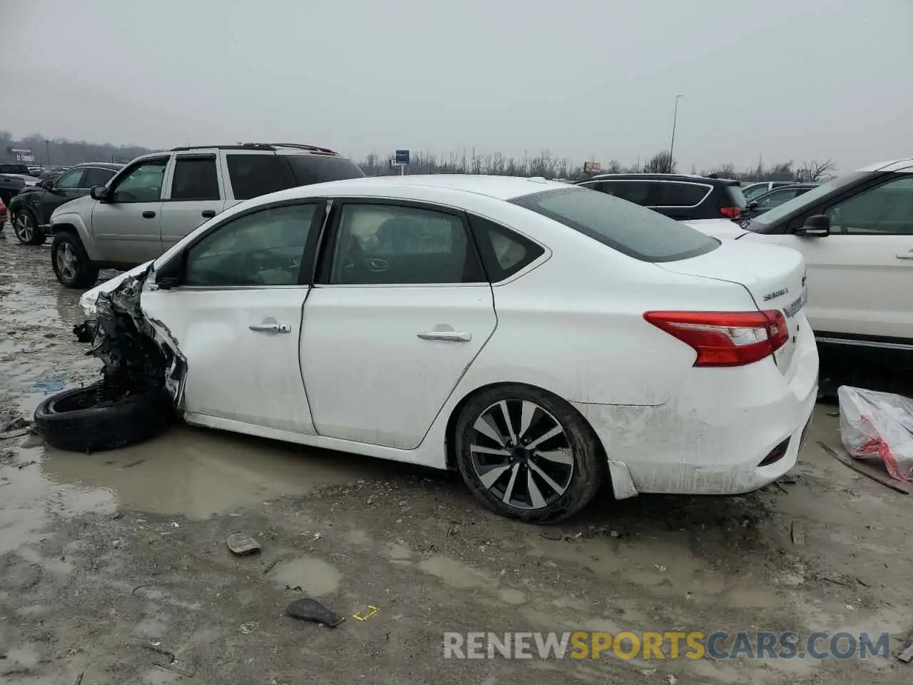 2 fotografías del automóvil dañado 3N1AB7AP7KY422233 NISSAN SENTRA 2019