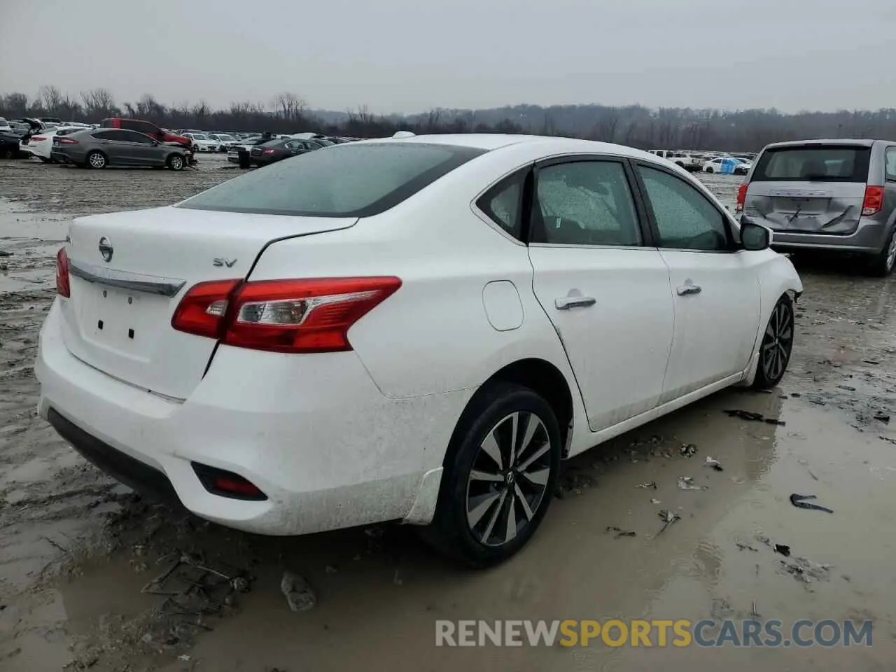 3 fotografías del automóvil dañado 3N1AB7AP7KY422233 NISSAN SENTRA 2019