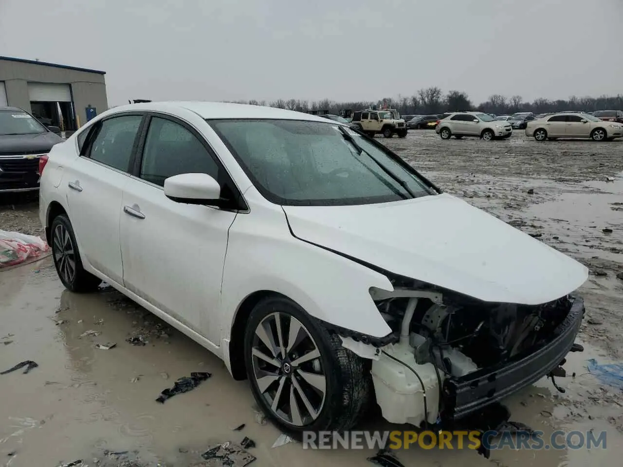 4 fotografías del automóvil dañado 3N1AB7AP7KY422233 NISSAN SENTRA 2019