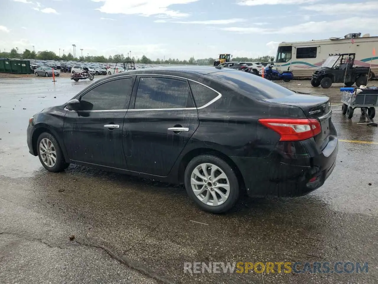 2 fotografías del automóvil dañado 3N1AB7AP7KY430364 NISSAN SENTRA 2019