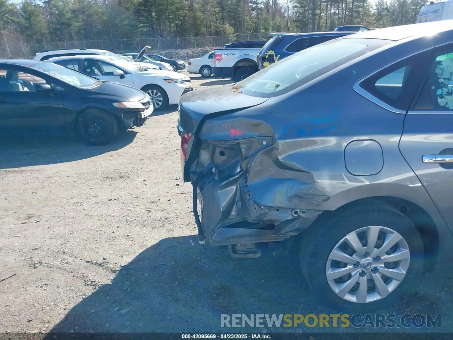 6 fotografías del automóvil dañado 3N1AB7AP7KY434981 NISSAN SENTRA 2019