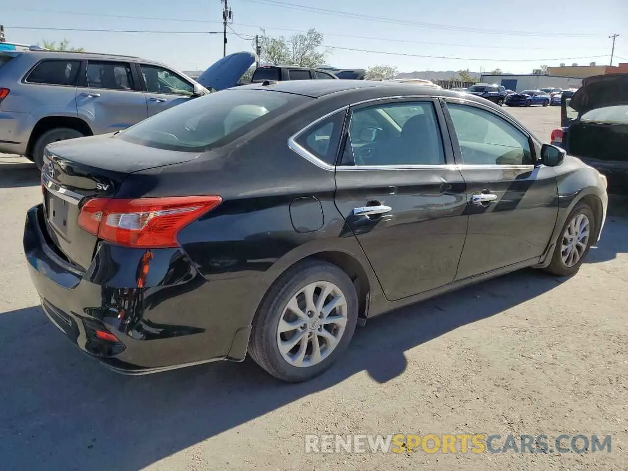 3 fotografías del automóvil dañado 3N1AB7AP7KY438111 NISSAN SENTRA 2019